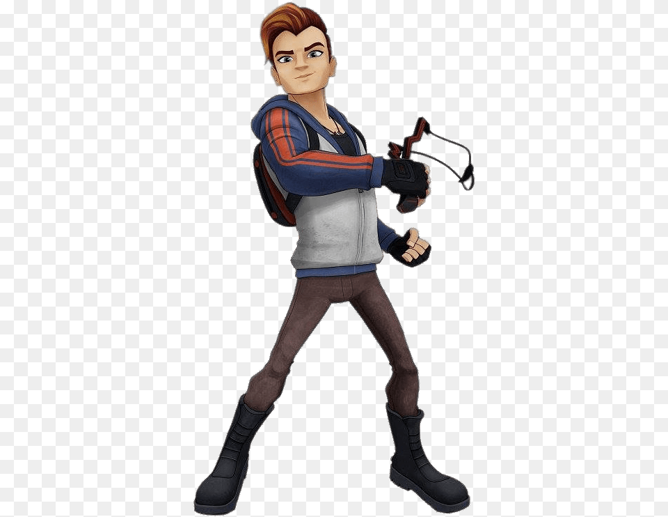 Slugterra Tad Holding Catapult, Adult, Person, Female, Woman Free Transparent Png