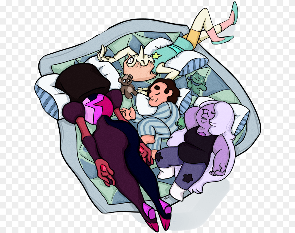 Slumber Party With The Crystal Gems Stevenuniverse, Book, Publication, Comics, Baby Free Png