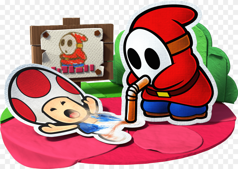 Slurp Image Group Toad And Guy Paper Color Splash Shy Guy, Animal, Fish, Sea Life, Shark Free Png