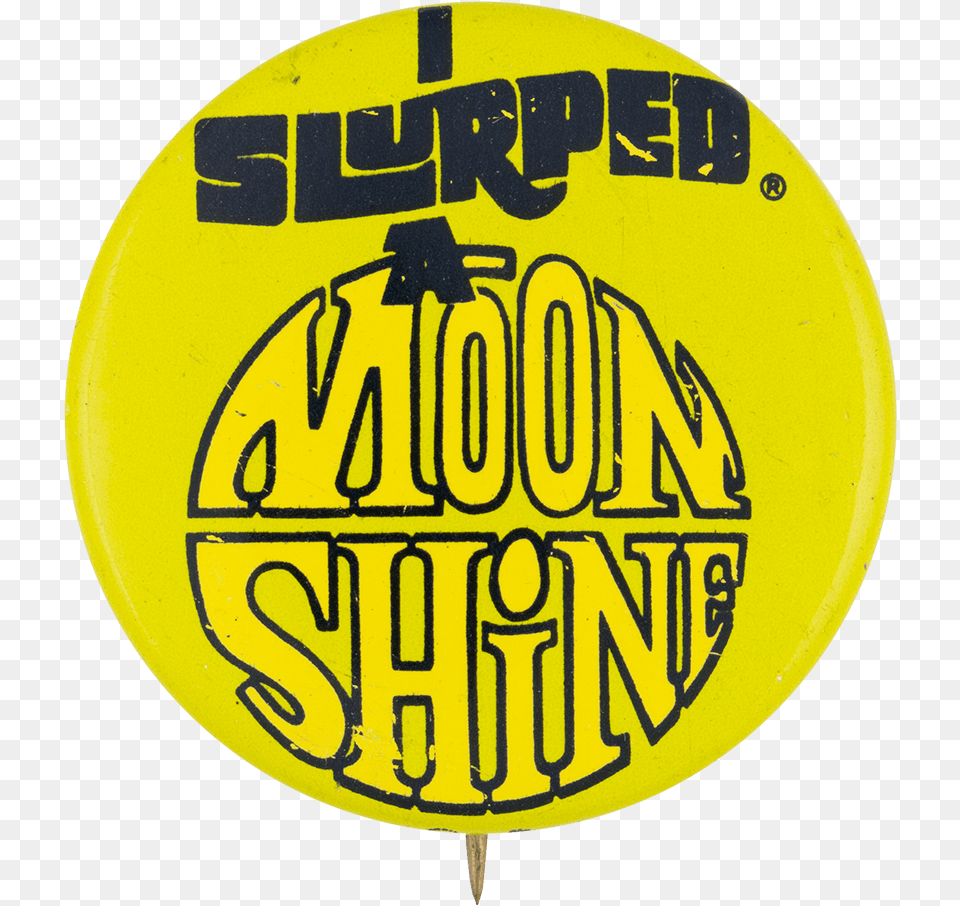 Slurpee Moon Shine Vintage Slurpee 711 Pin Blue Blunder Metal 7039s Item, Badge, Logo, Symbol Png Image