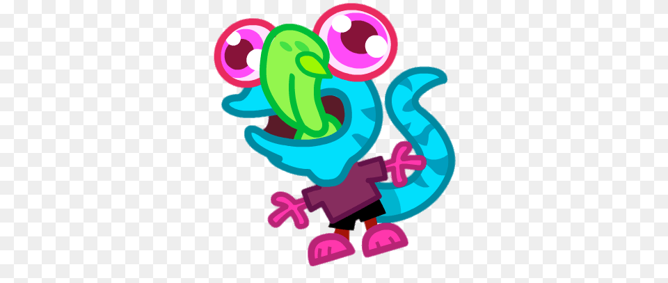 Slurpy The Lickity Lizard Trying To Catch Something, Text, Number, Symbol, Dynamite Free Png