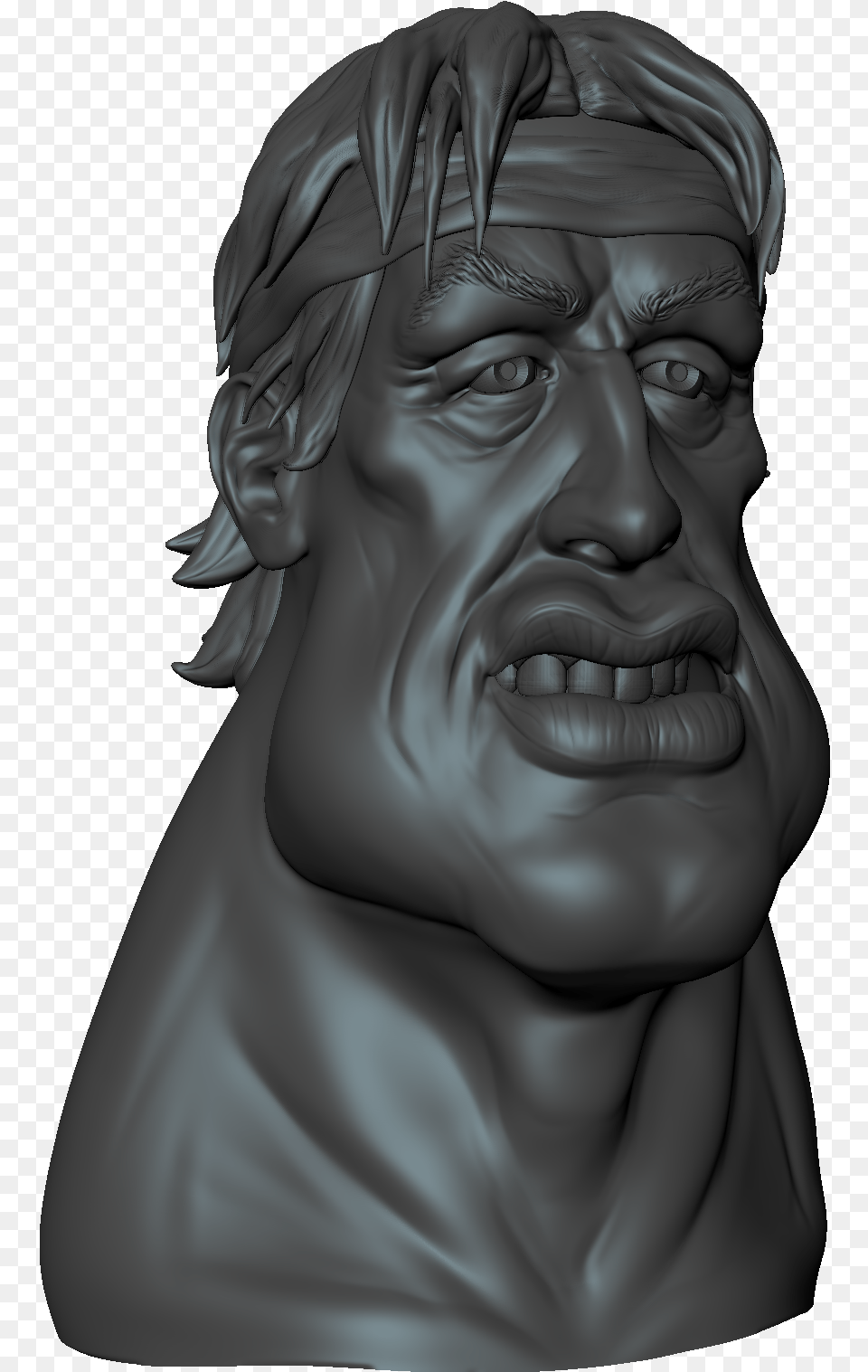 Sly Stallone Model Progress Bust, Face, Head, Person, Photography Png