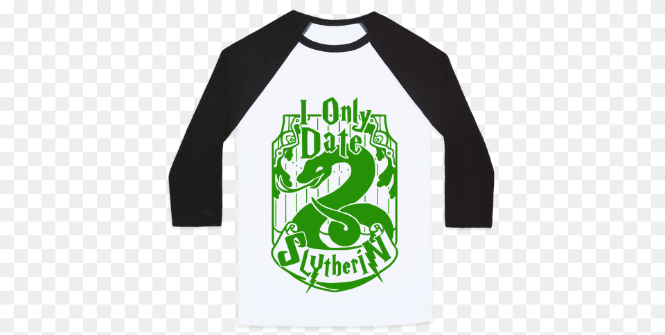 Slytherin Baseball Tees Lookhuman, Clothing, Long Sleeve, Sleeve, T-shirt Png Image