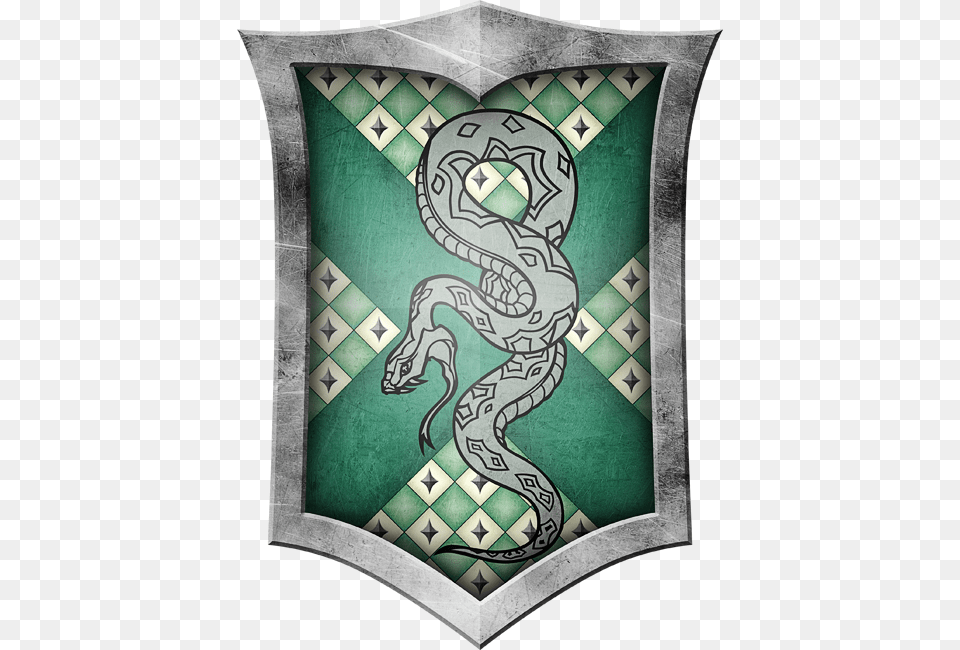 Slytherin Crest Flag, Armor, Shield Free Transparent Png