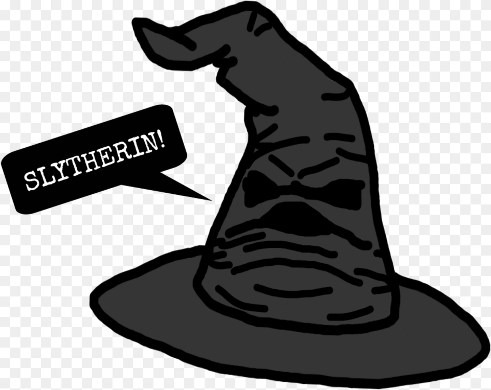 Slytherin House Clipart Download Sorting Hat Harry Potter Clipart, Clothing, Stencil, Person, Long Sleeve Png Image