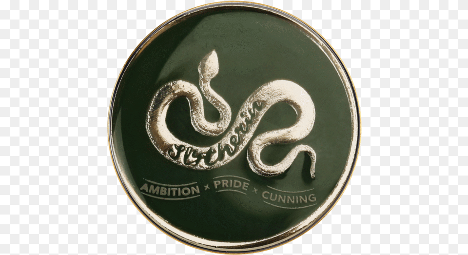 Slytherin House Traits Pin Badge Slytherin Pin Badge, Accessories, Buckle, Emblem, Symbol Free Png Download