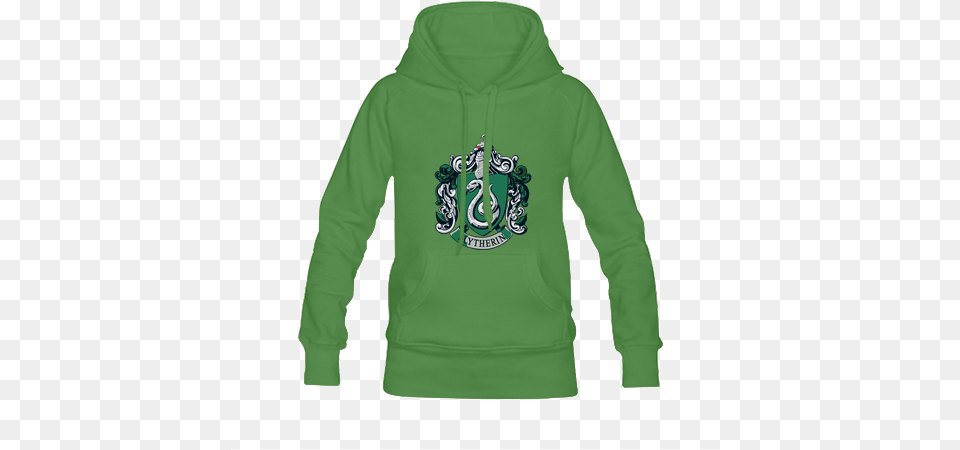 Slytherin Logo Hoodie Hoodie, Clothing, Hood, Knitwear, Sweater Free Transparent Png