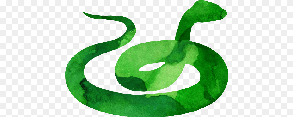 Slytherin Watercolor Knightbus Harrypotter Snake Green, Animal, Reptile, Green Snake, Fish Png Image
