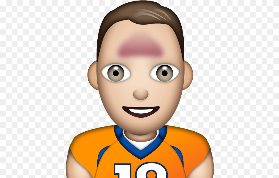 Sm Manning Emoji With A Big Forehead, Face, Head, Person, Photography Free Png Download