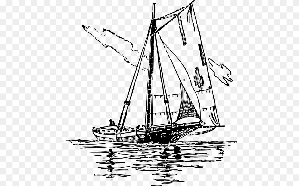 Smack Boat Ship Svg Clip Arts Ship Clip Art, Sailboat, Transportation, Vehicle, Drawing Free Transparent Png