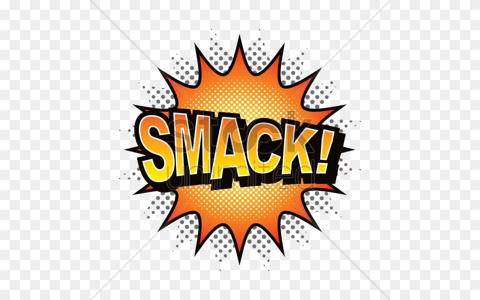 Smack Comic Speech Bubble Vector Advertisement, Poster, Logo Png Image