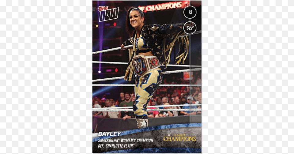 Smackdown Womens Champion Bayley Def Poster, Adult, Female, Person, Woman Png Image