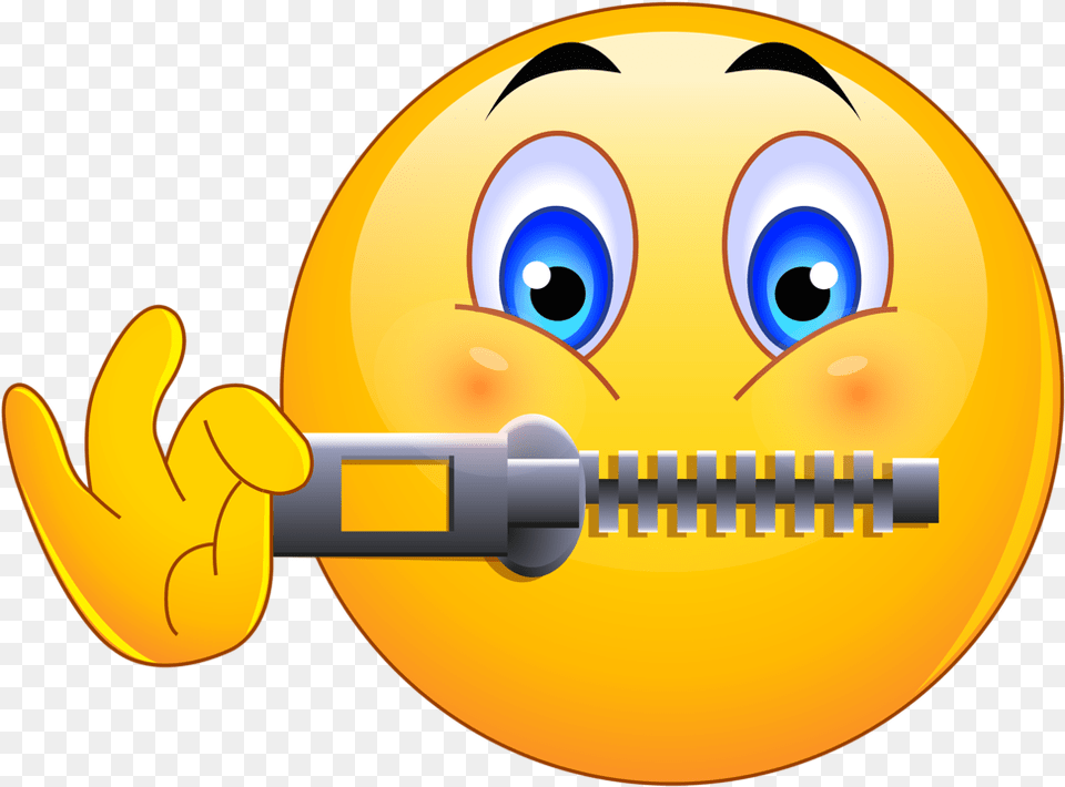 Smajl Ci Zipped Up Mouth Emoji Free Png