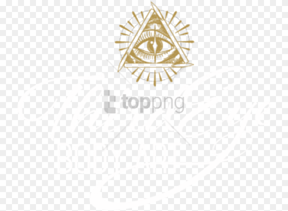 Small 3rd Eye Tattoo Image With Transparent Calligraphy, Logo, Badge, Symbol Free Png