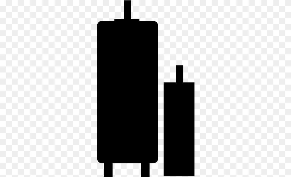 Small And Large Cylinder, Gray Png