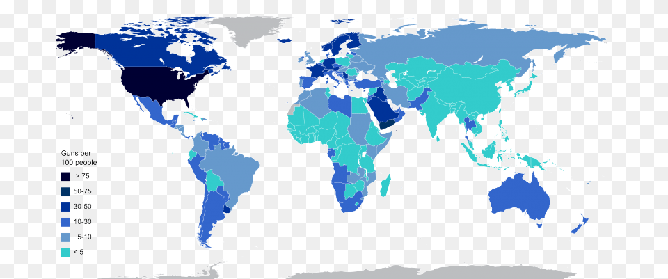 Small Arms Data Observatory Countries With Gun Rights, Chart, Plot, Map, Atlas Free Transparent Png