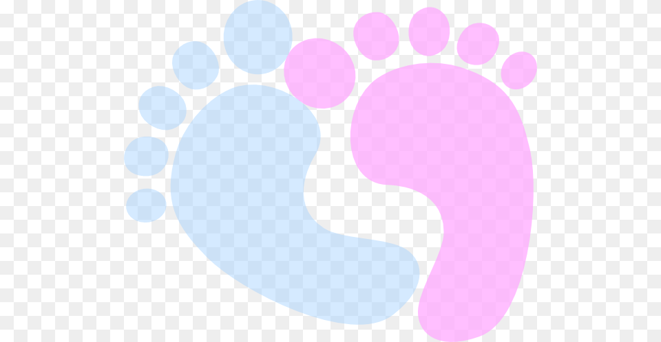 Small Baby Feet Blue And Pink, Footprint Png