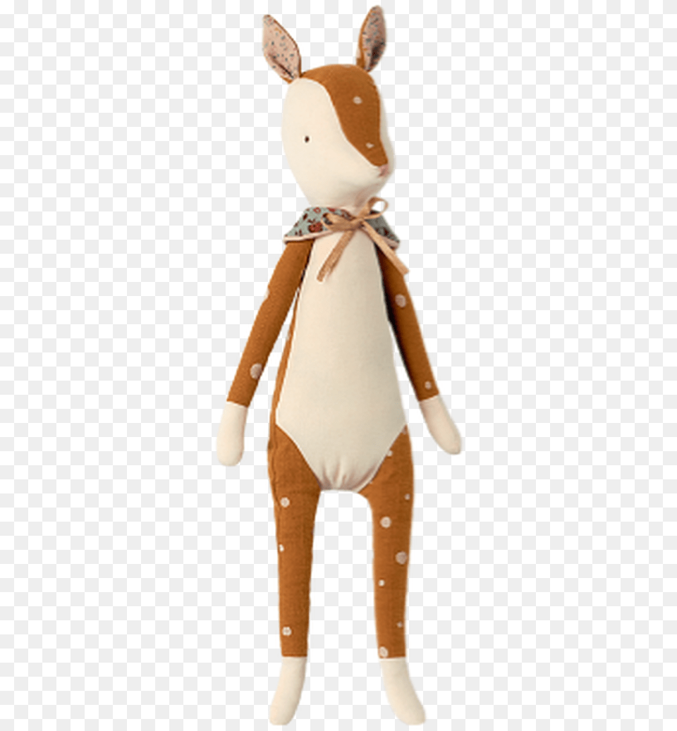 Small Bambi Deer Plush Toy Maileg Bambi, Child, Female, Girl, Person Free Transparent Png
