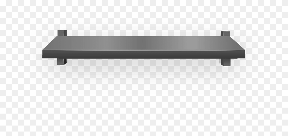 Small Basic Black Wall Shelf Clipart, Bench, Coffee Table, Furniture, Table Png Image