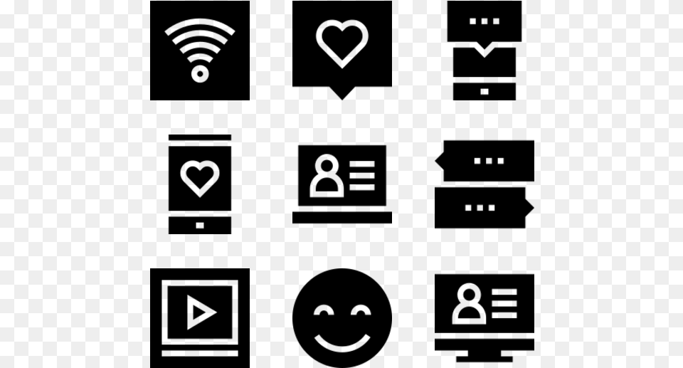 Small Black And White Facebook Icon, Gray Png
