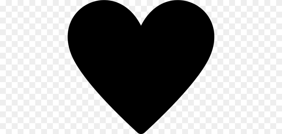 Small Black Heart Clip Art, Gray Png Image