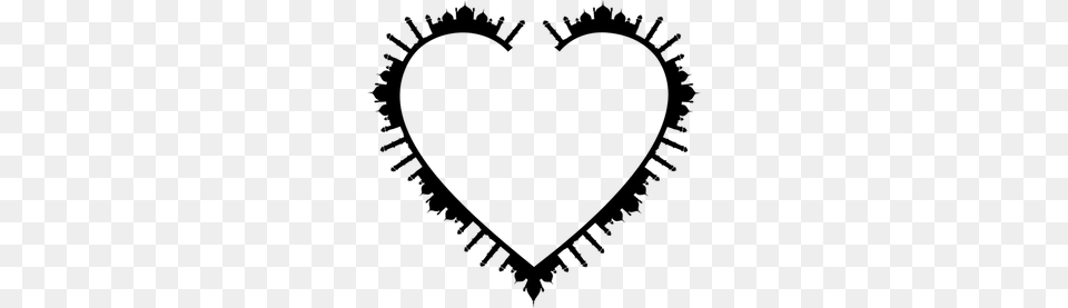 Small Black Heart Clip Art, Gray Png Image