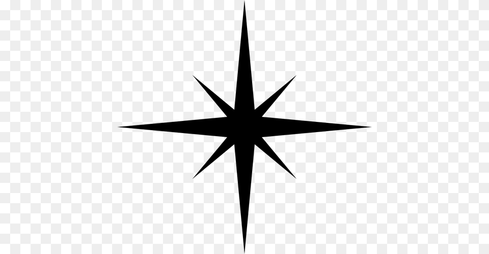 Small Black Star Clip Art, Gray Png Image