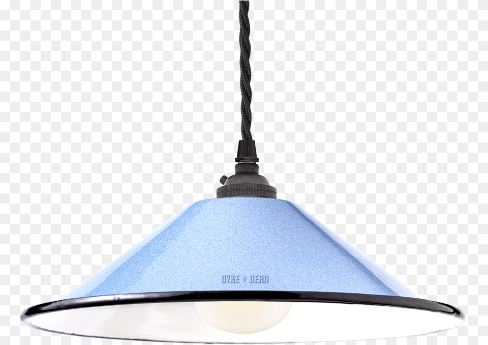 Small Blue Enamel Cone Shade Lampshade, Lamp, Light Fixture, Appliance, Ceiling Fan Free Png