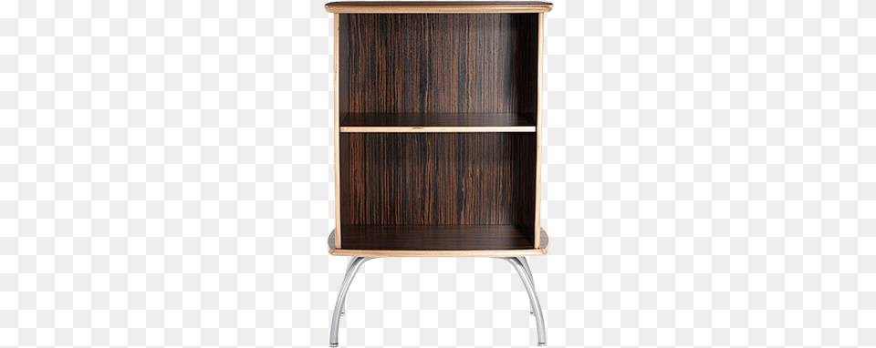 Small Bookshelf With Curved Metal Legs Retro Bookcase, Cabinet, Closet, Cupboard, Furniture Free Transparent Png