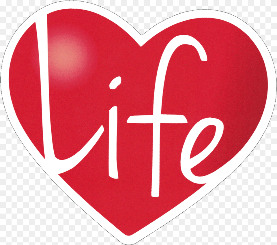Small Bumper Sticker Decal Life Heart, Road Sign, Sign, Symbol Png Image