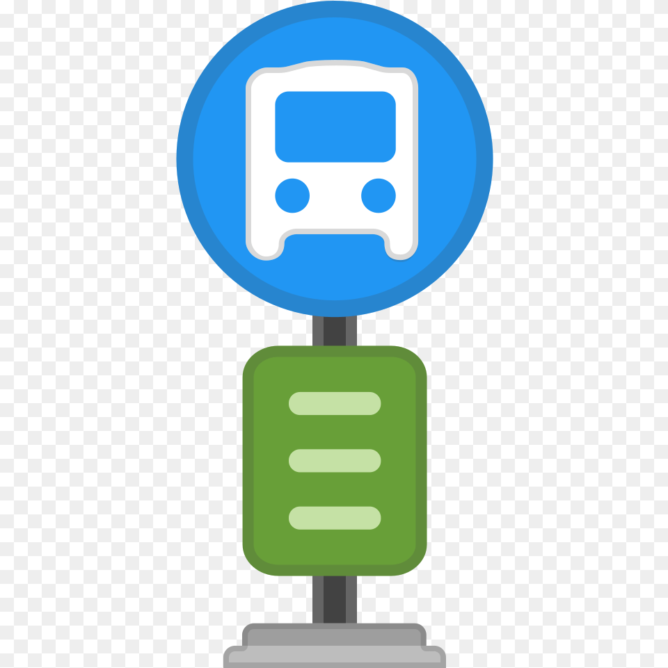 Small Bus Stop Icon, Light Png