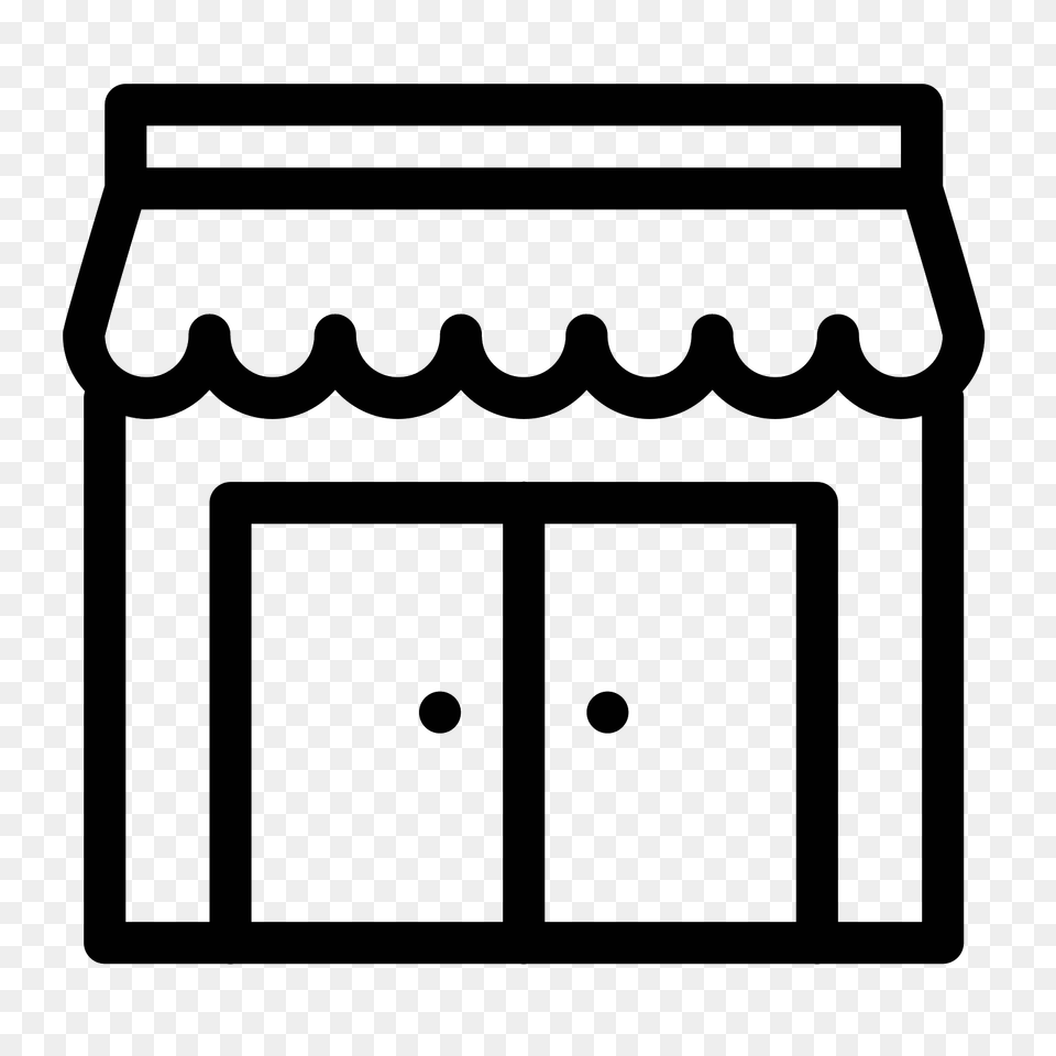 Small Business Icon, Gray Free Png