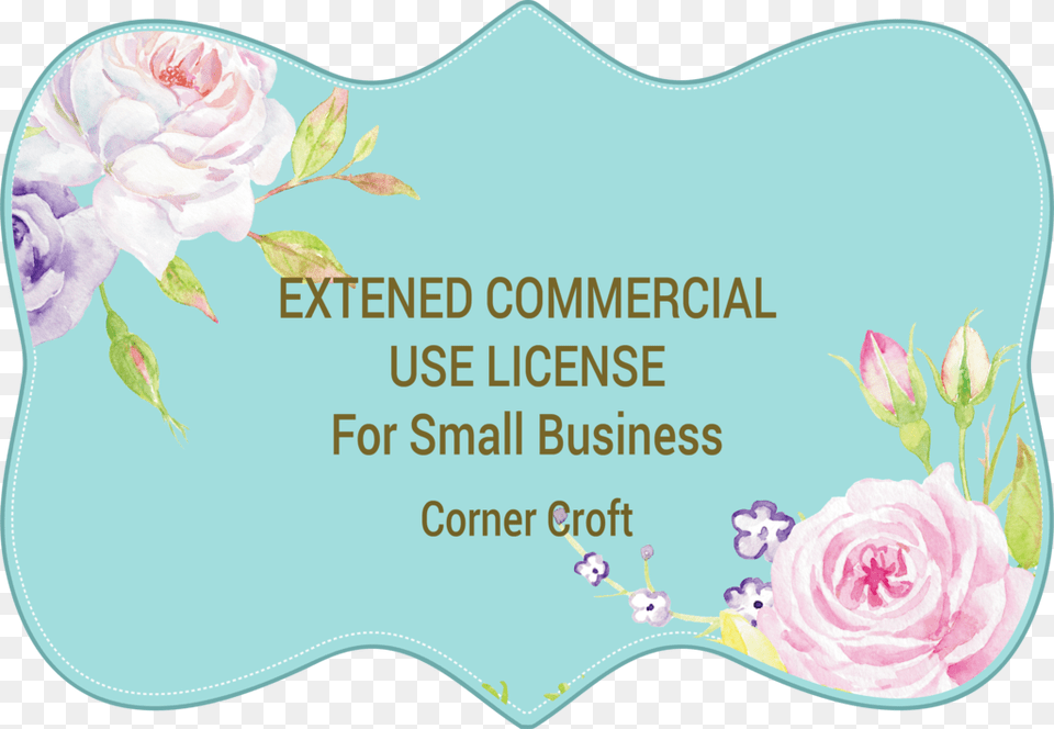 Small Business Use License For Corner Croft Digital Etsy, Flower, Plant, Rose, Art Free Png
