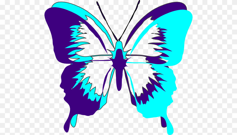 Small Butterfly Clip Art Black And White Outline Image Of Butterfly, Person, Animal, Insect, Invertebrate Free Png