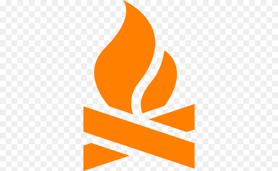 Small Camp Fire Logo, Flame Png Image