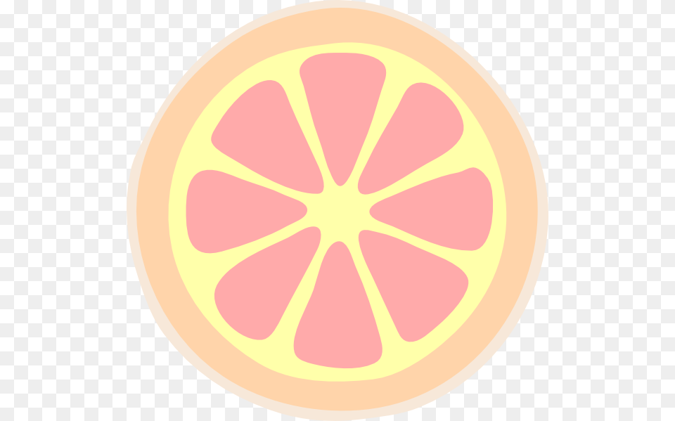 Small Cartoon Grapefruit Slice, Citrus Fruit, Food, Fruit, Plant Png Image