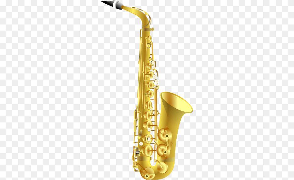 Small Cartoon Saxophone Transparent Background, Musical Instrument, Smoke Pipe Png
