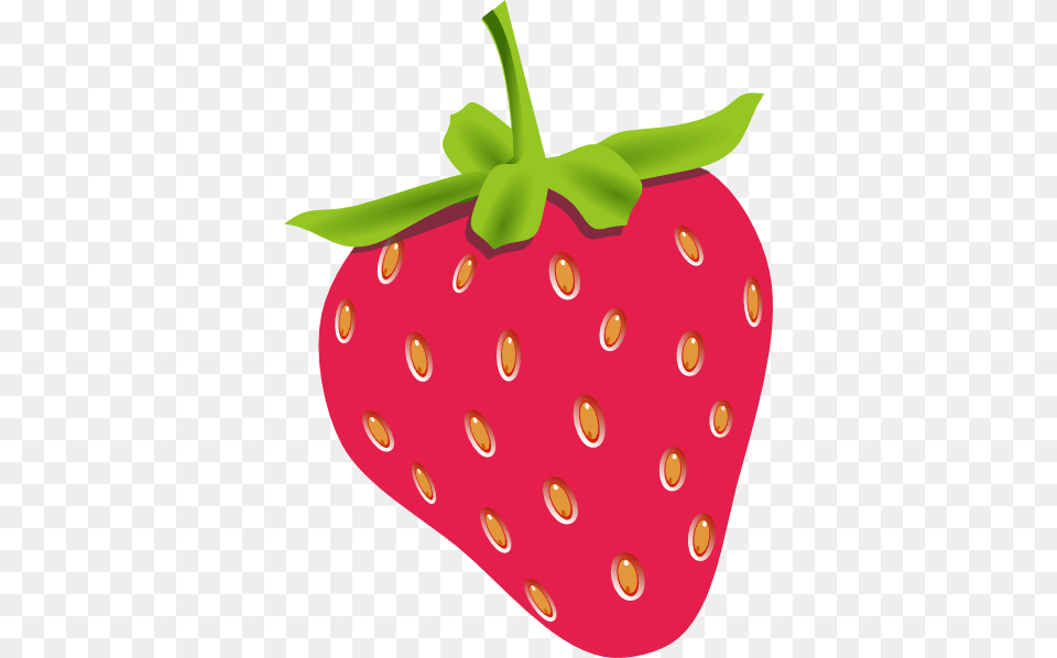 Small Cartoon Strawberry, Produce, Plant, Fruit, Food Png Image