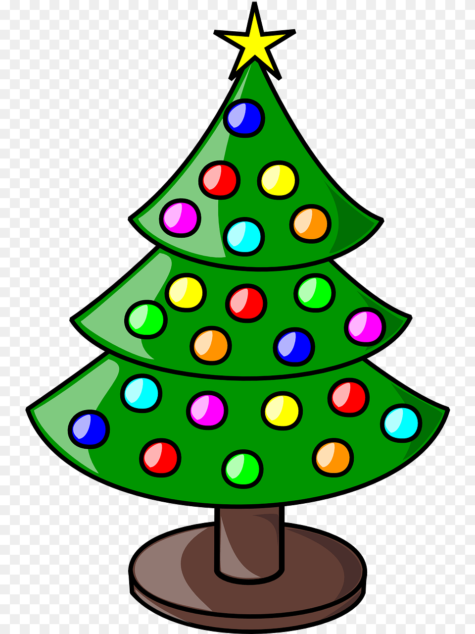 Small Christmas Tree Cartoon, Christmas Decorations, Festival, Christmas Tree Free Png