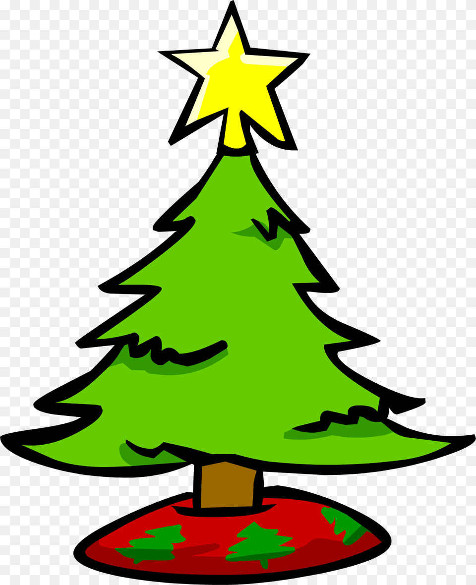 Small Christmas Tree Club Penguin Wiki Fandom Christmas Tree Small, Plant, Star Symbol, Symbol, Person Png Image