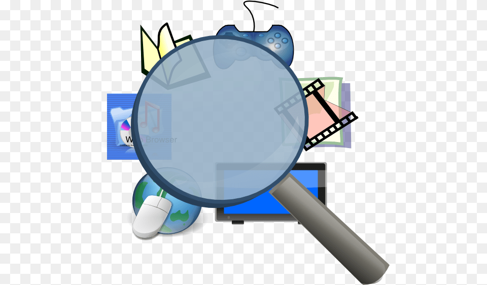 Small Clip Art Media And Information Literacy, Magnifying Free Png Download