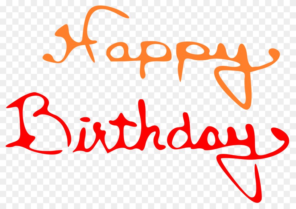 Small Clipart Happy Birthday, Text, Handwriting Free Png