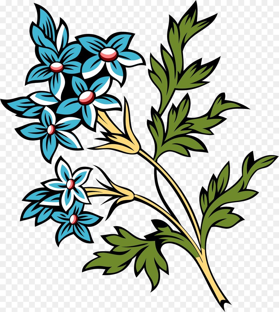 Small Clusters Of Blue Flowers Clipart Lovely, Art, Embroidery, Floral Design, Graphics Free Png Download