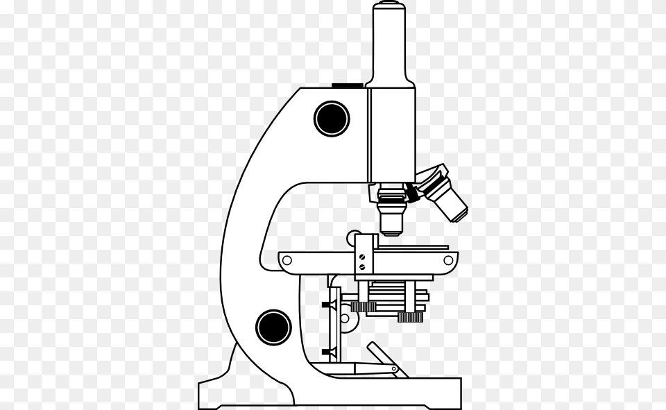 Small Compound Microscope Black And White, Ammunition, Grenade, Weapon Free Png Download
