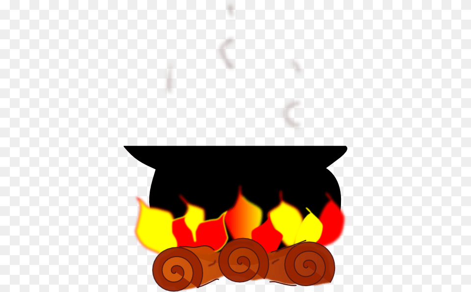 Small Cooking Pot On Fire Clipart, Flame, Dynamite, Weapon, Fireplace Free Png