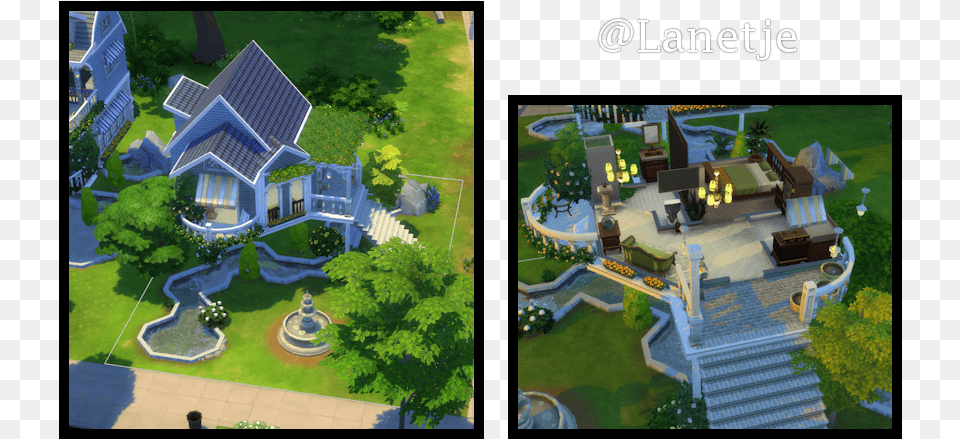 Small Cottage Sims 4 Base Game, Architecture, Building, Plant, Grass Png Image