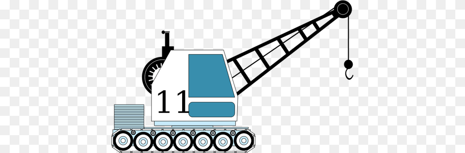 Small Crane, Trailer Truck, Transportation, Truck, Vehicle Png Image