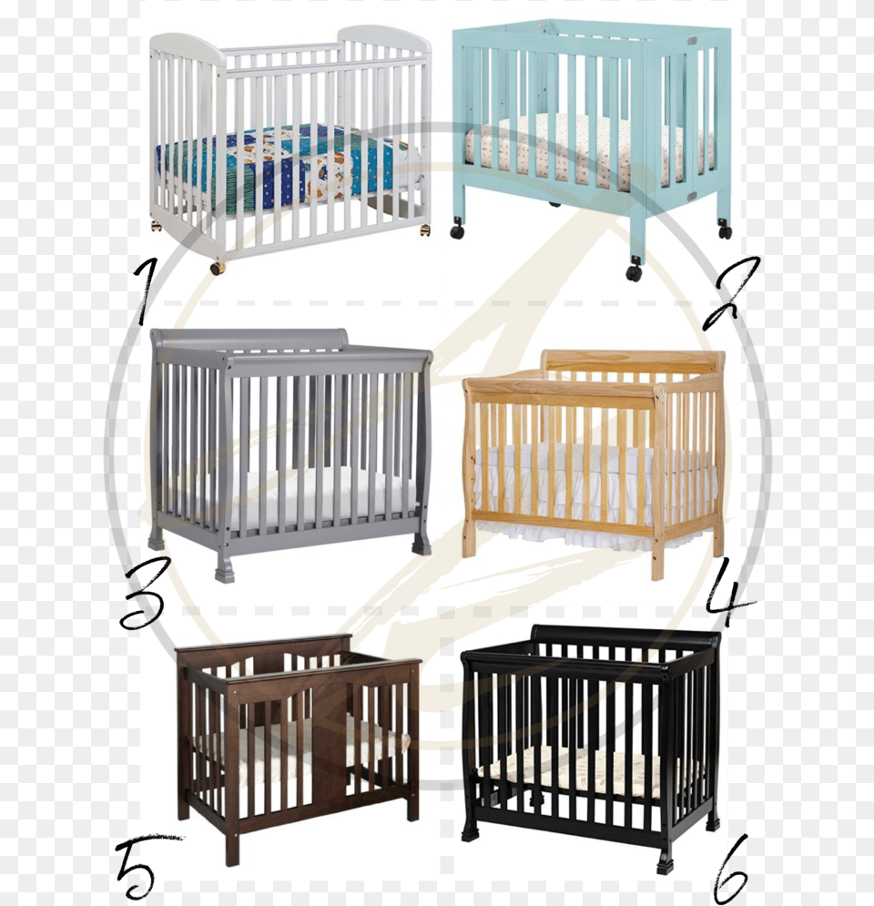 Small Crib, Furniture, Infant Bed Png Image