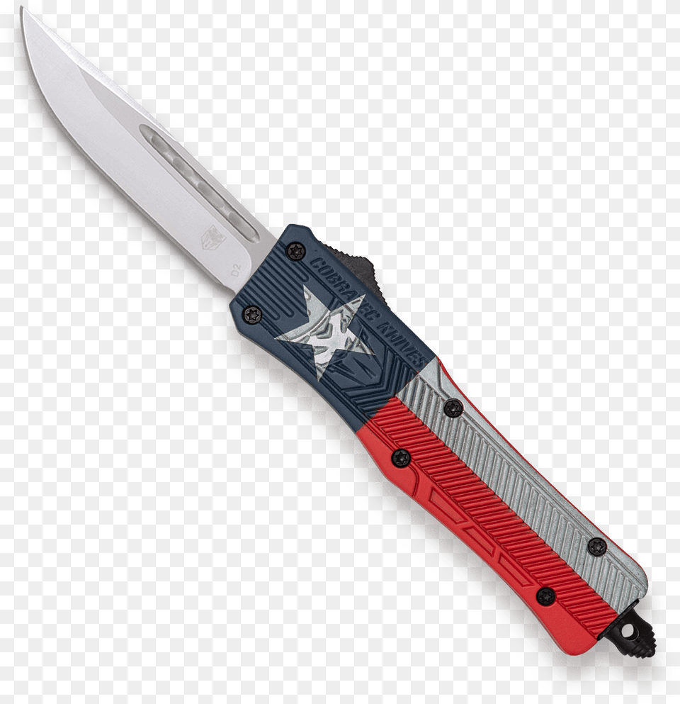 Small Ctk 1 Cerakote Texas Flagclass, Blade, Dagger, Knife, Weapon Free Png Download