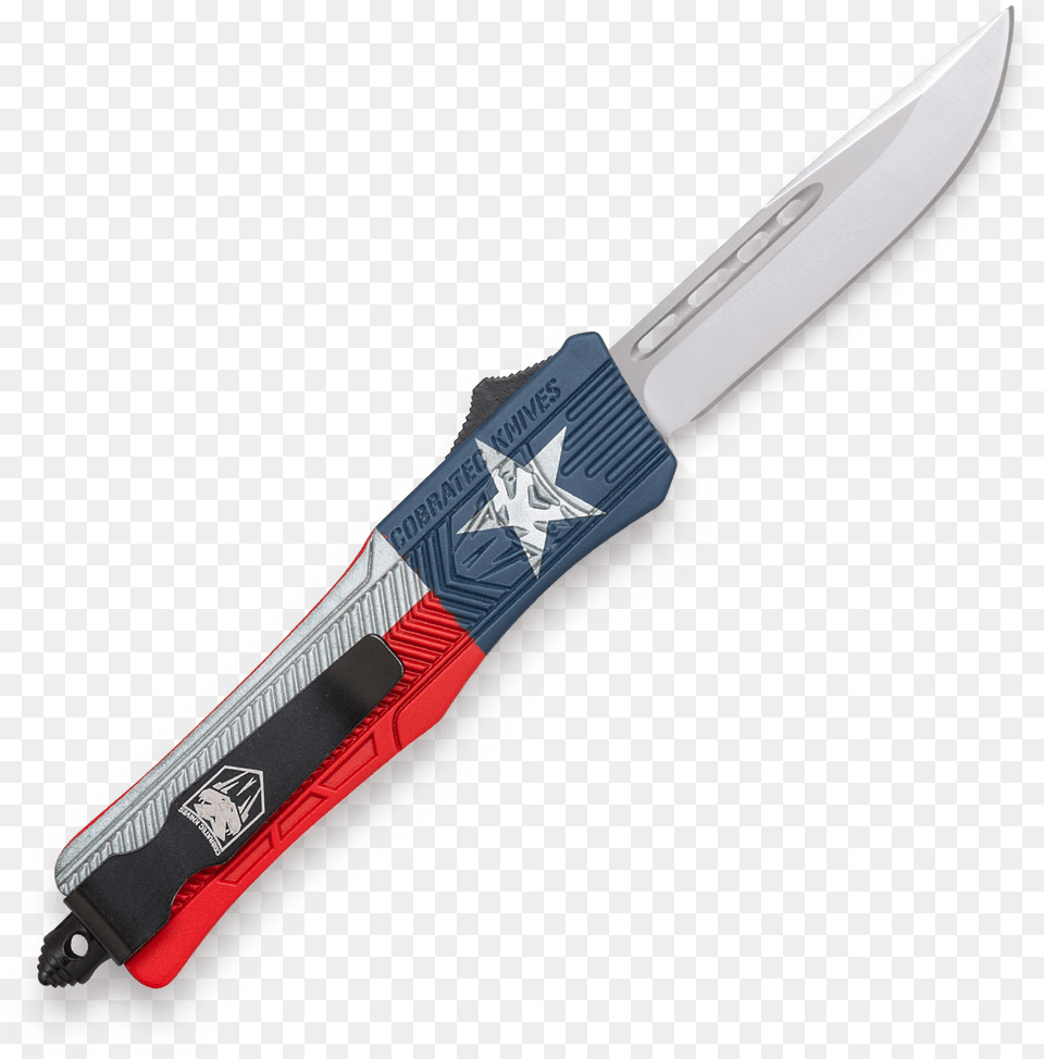 Small Ctk 1 Cerakote Texas Flagclass Matt Paint Marker, Blade, Dagger, Knife, Weapon Free Png Download